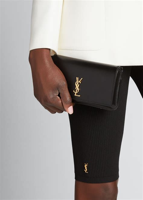 ysl black monogram phone holder|st laurent phone holder.